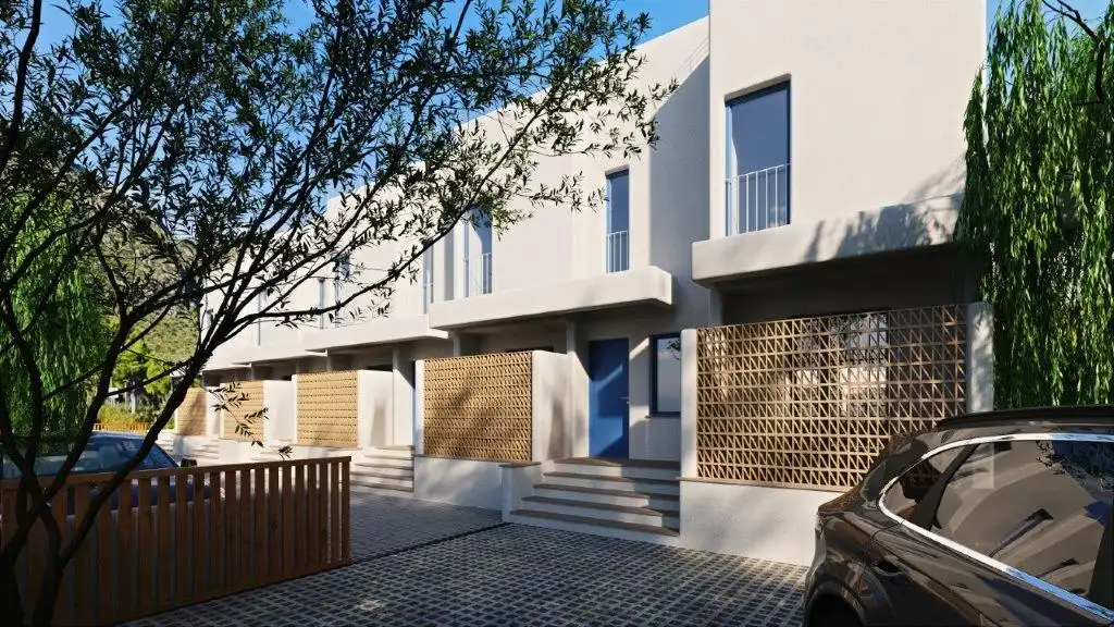 Außenansicht von Einfamilien-Reihenhaus zum Verkauf in Alcúdia mit Klimaanlage, Terrasse und Schwimmbad