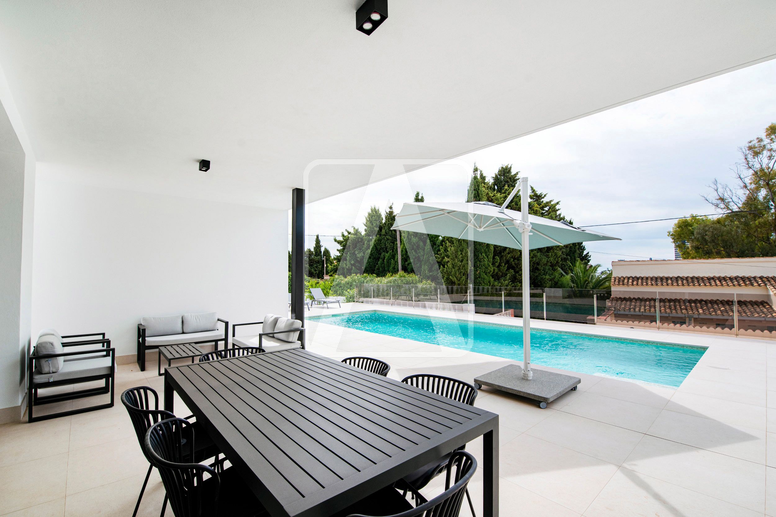 Terraza de Casa o chalet en venta en Calpe / Calp con Aire acondicionado, Calefacción y Jardín privado