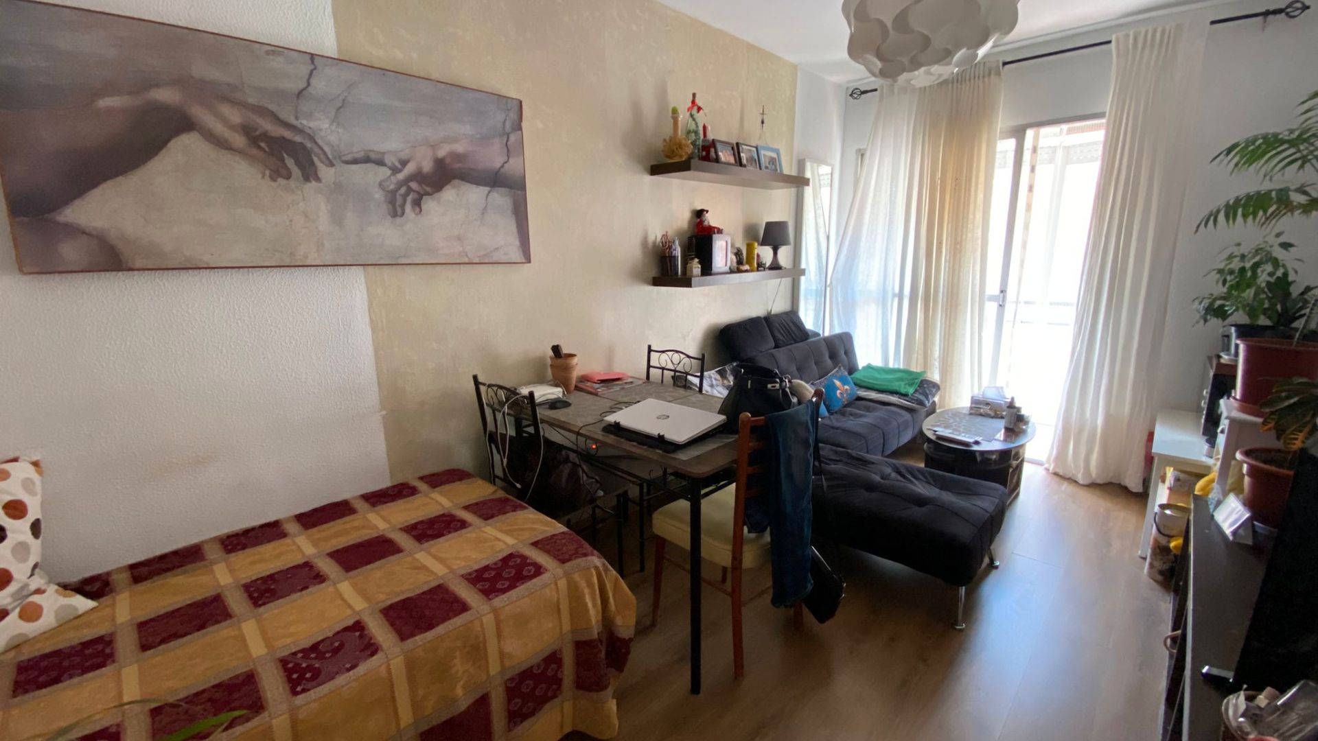 Living room of Flat for sale in  Madrid Capital  with Air Conditioner, Heating and Furnished