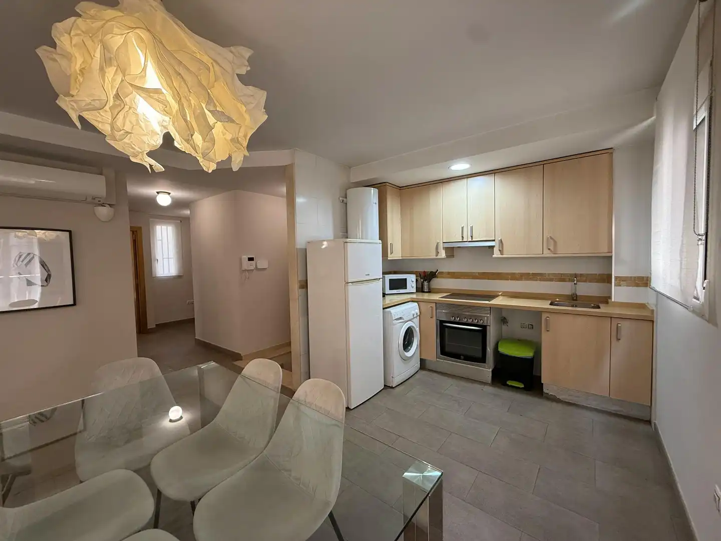 Cocina de Piso de alquiler en Valencia con Aire acondicionado, Calefacción y Amueblado