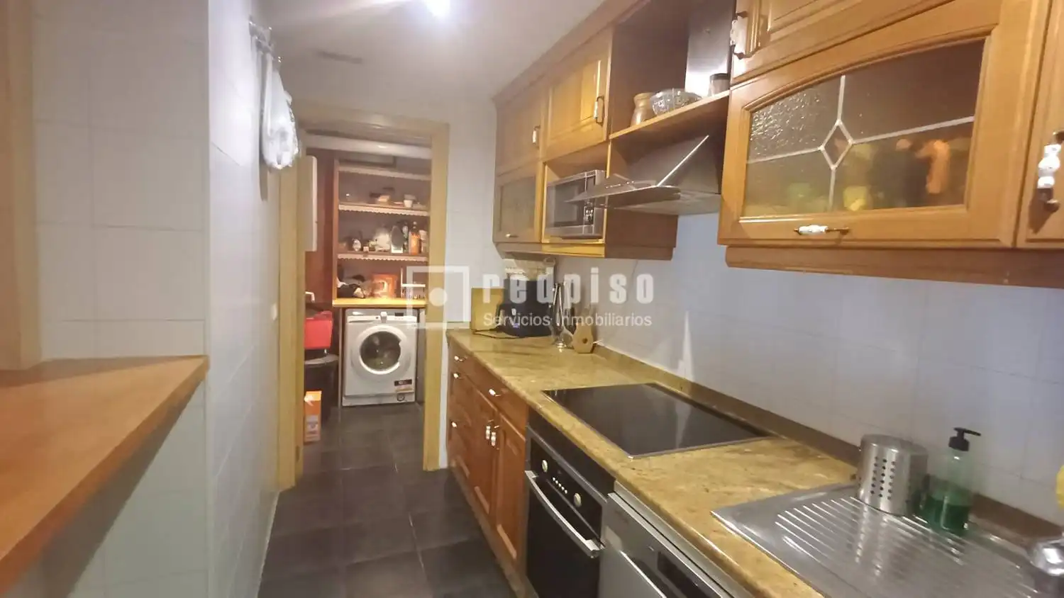 Kitchen of Flat for sale in Madrid  with Heating, Terrace and Storage room
