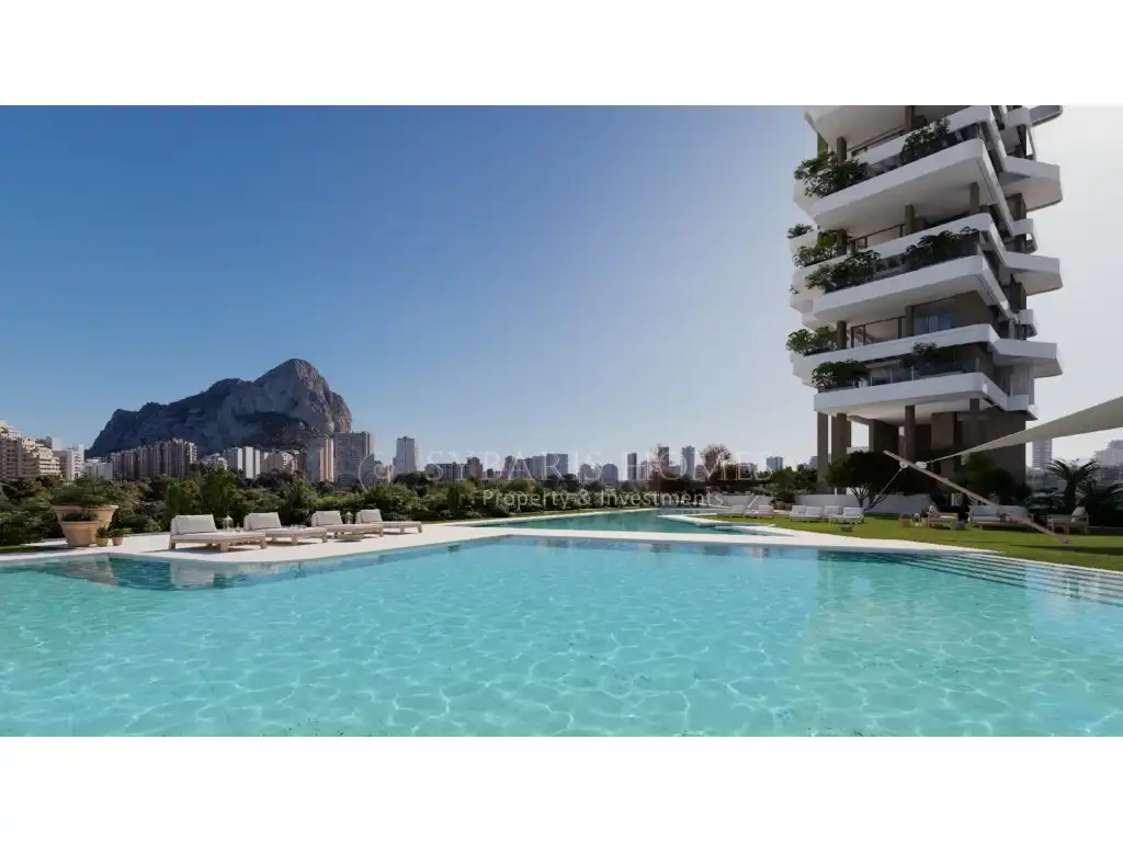 Swimming pool of Apartments for sale in Calpe / Calp