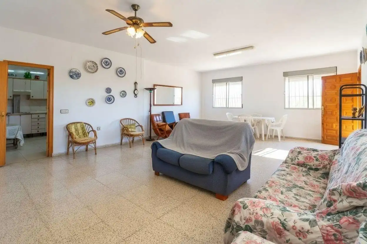 Sala de estar de Finca rústica en venta en Abarán con Terraza y Amueblado
