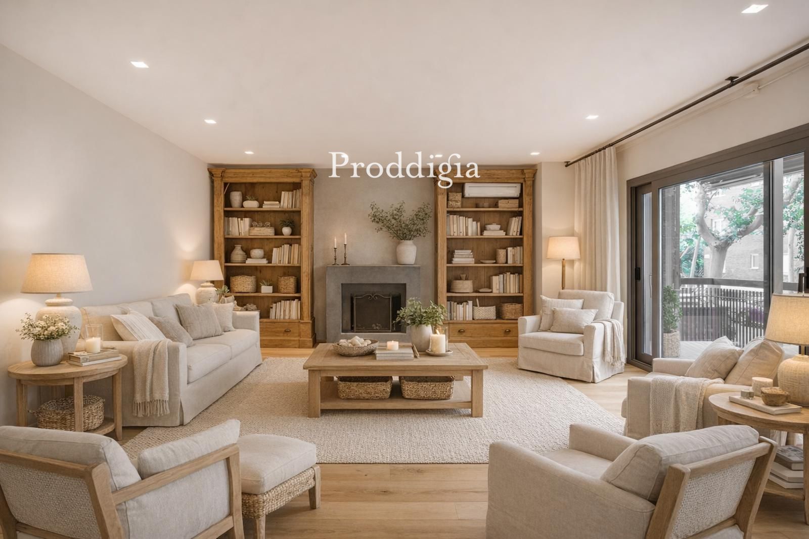 Sala de estar de Piso en venta en  Barcelona Capital con Aire acondicionado, Calefacción y Terraza