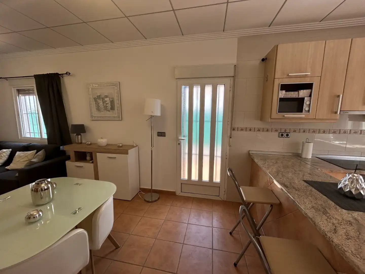 Cuina de Casa o xalet en venda en Cartagena amb Aire condicionat, Jardí privat i Terrassa