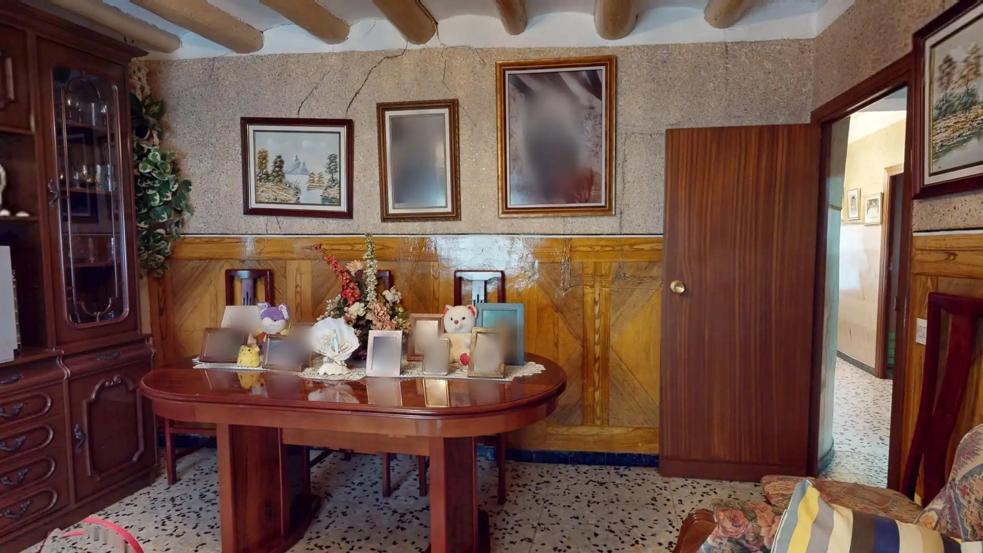 Comedor de Finca rústica en venta en Lumpiaque con Calefacción, Terraza y Amueblado