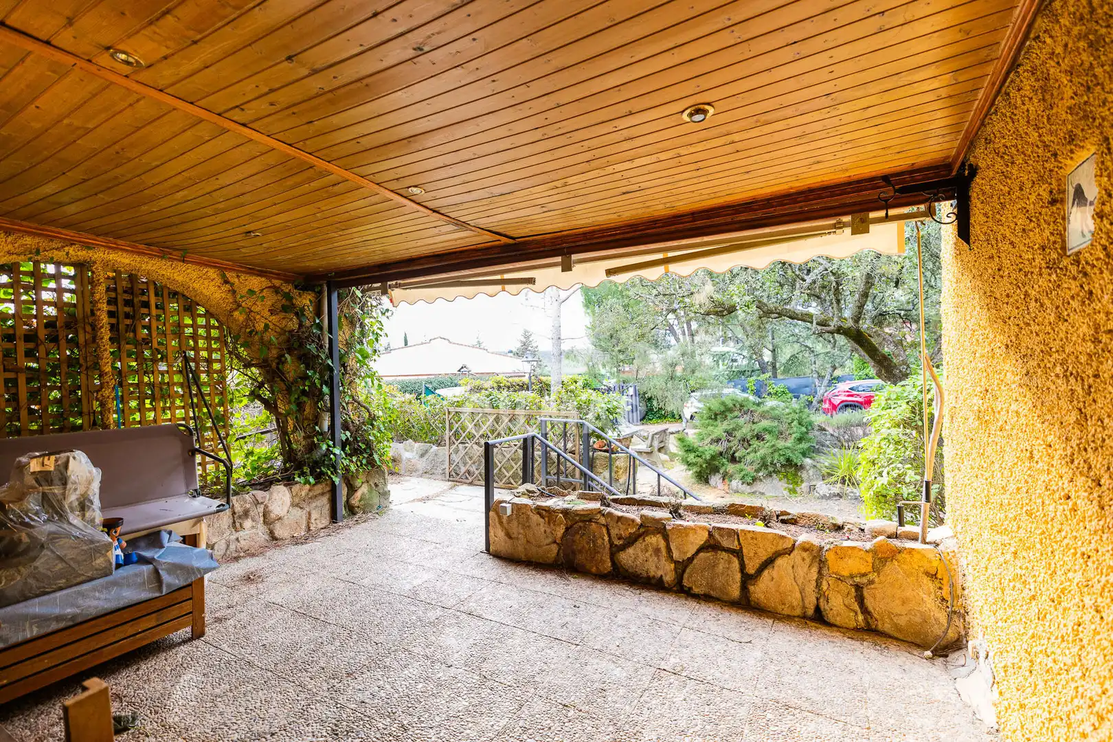 Terraza de Casa o chalet en venta en Hoyo de Manzanares con Calefacción, Jardín privado y Piscina