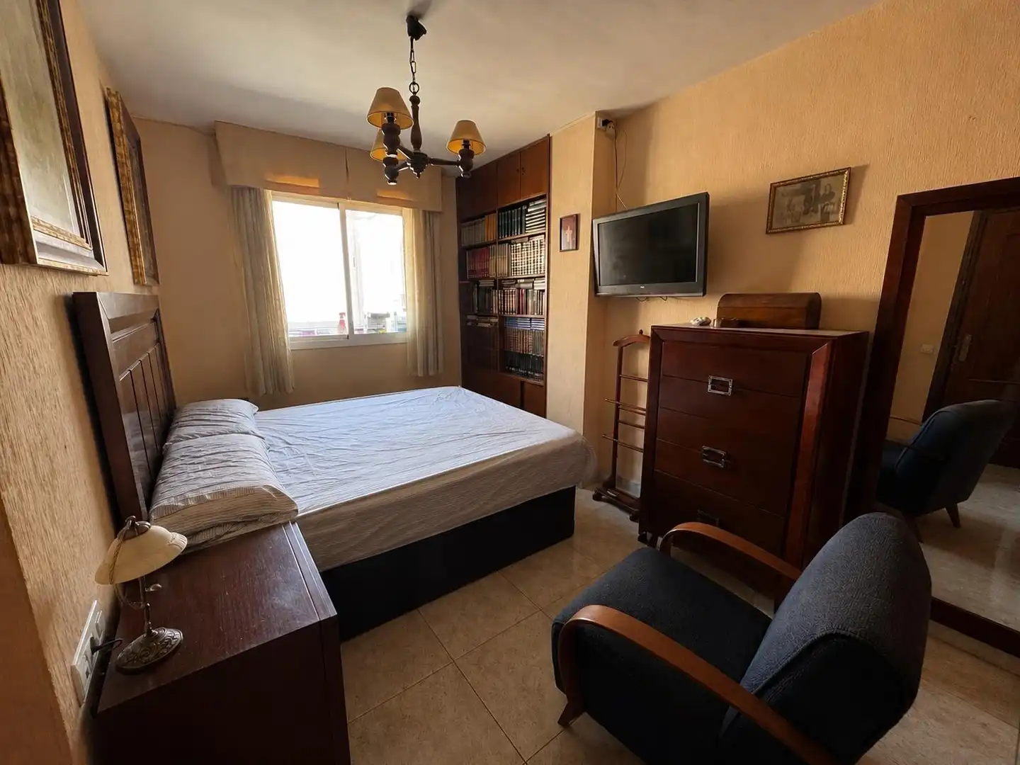Bedroom of Flat for sale in Almería  with Heating, Furnished and Balcony