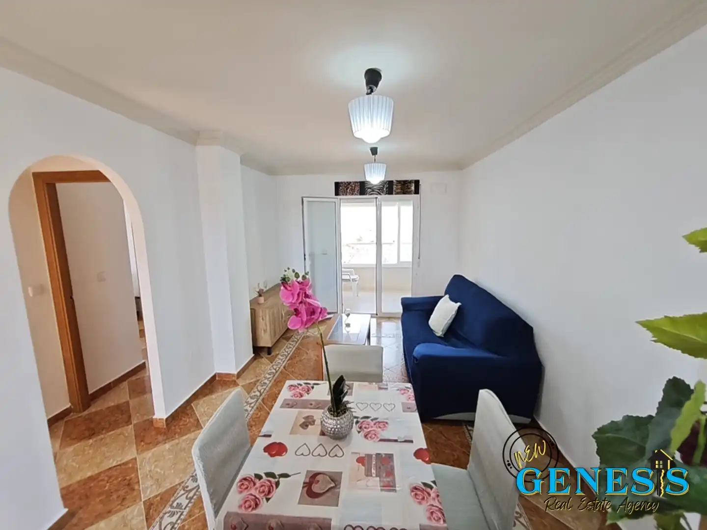 Sala d'estar de Apartament en venda en Torrevieja amb Moblat, Rentadora i Balcó