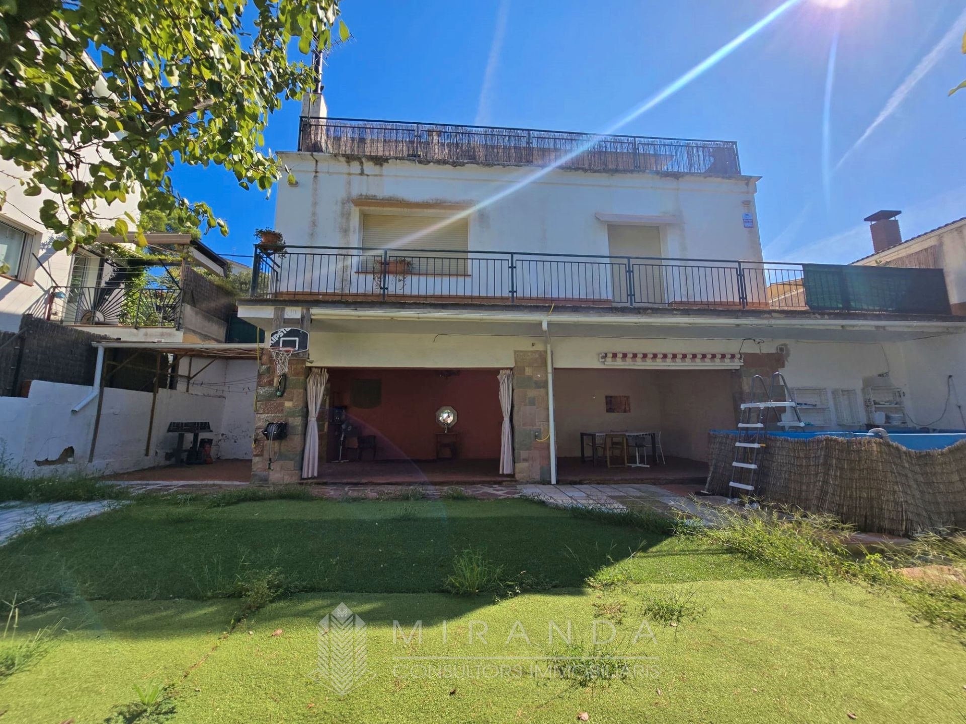 Exterior view of House or chalet for sale in La Garriga  with Heating, Private garden and Parquet flooring