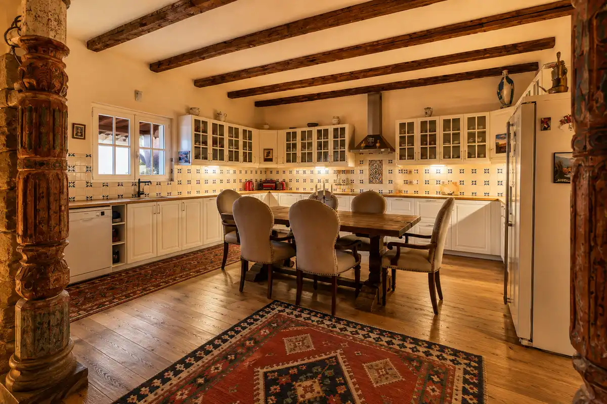 Kitchen of Houses for rent in Santa Eulària des Riu  with Air Conditioner, Heating and Private garden