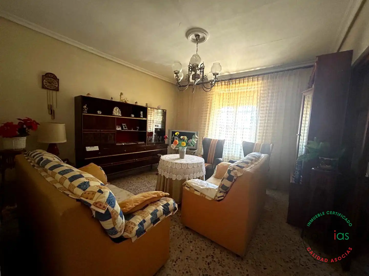 Sala de estar de Casa o chalet en venta en Santervás de Campos con Jardín privado y Amueblado