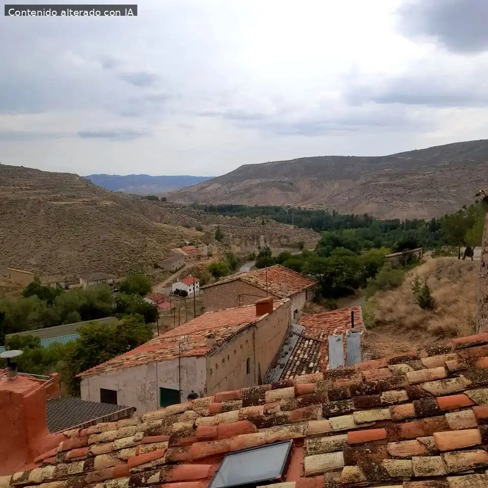 Vista exterior de Casa adosada en venta en Cascante del Río con Calefacción, Terraza y Balcón