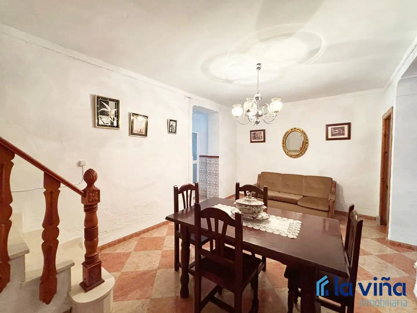 Dining room of Houses for sale in Benamejí  with Terrace, Furnished and Balcony