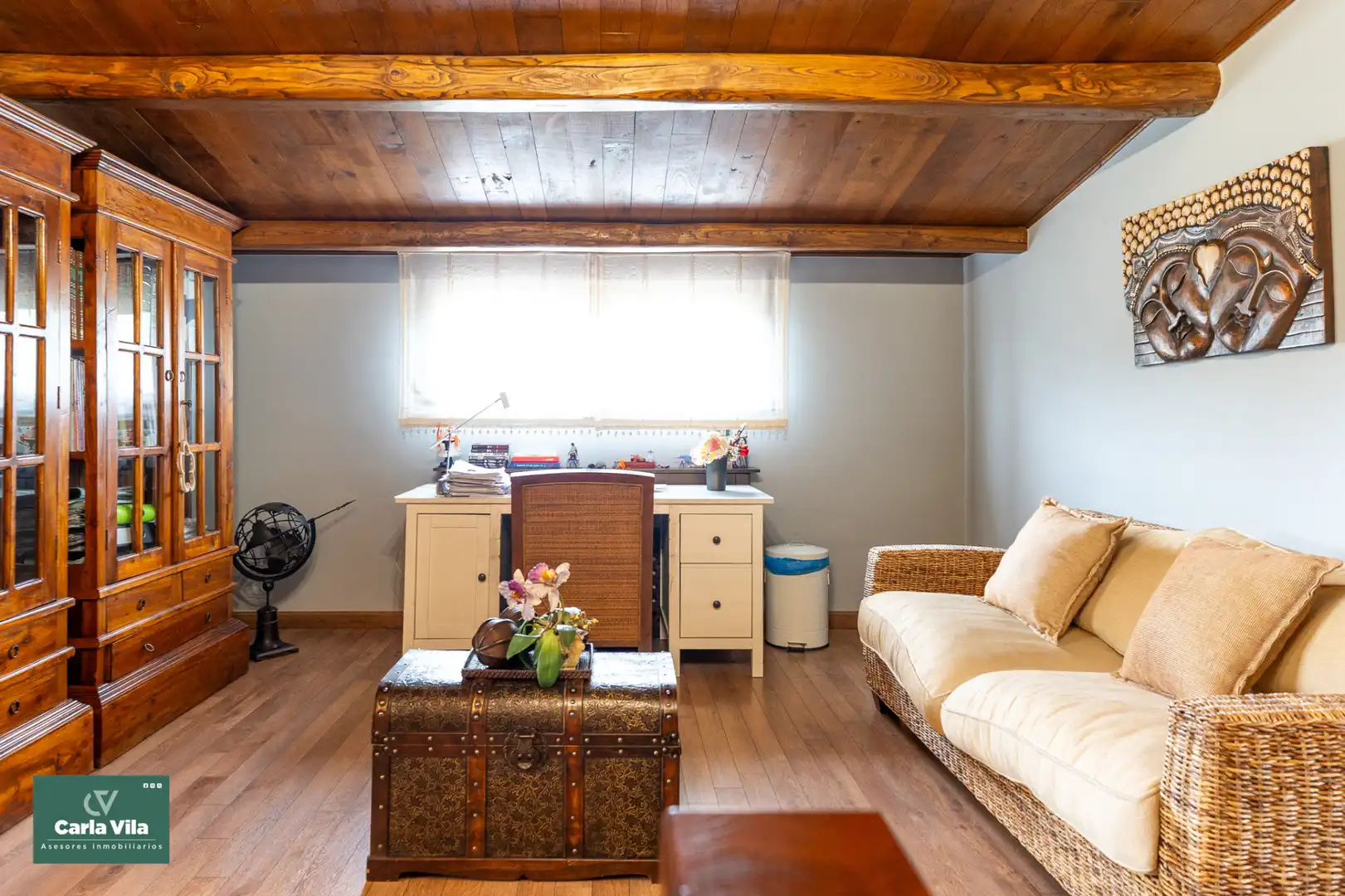 Living room of Houses for sale in Lugo  with Heating, Private garden and Parquet flooring
