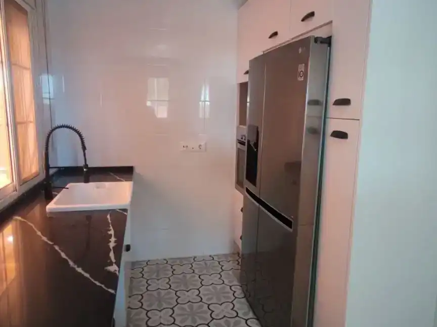 Kitchen of Flat for sale in Almensilla  with Air Conditioner, Private garden and Storage room