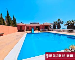 Exterior view of House or chalet for sale in Canillas de Aceituno  with Terrace, Swimming Pool and Furnished