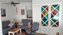 Living room of Flat for sale in  Albacete Capital  with Heating, Private garden and Balcony