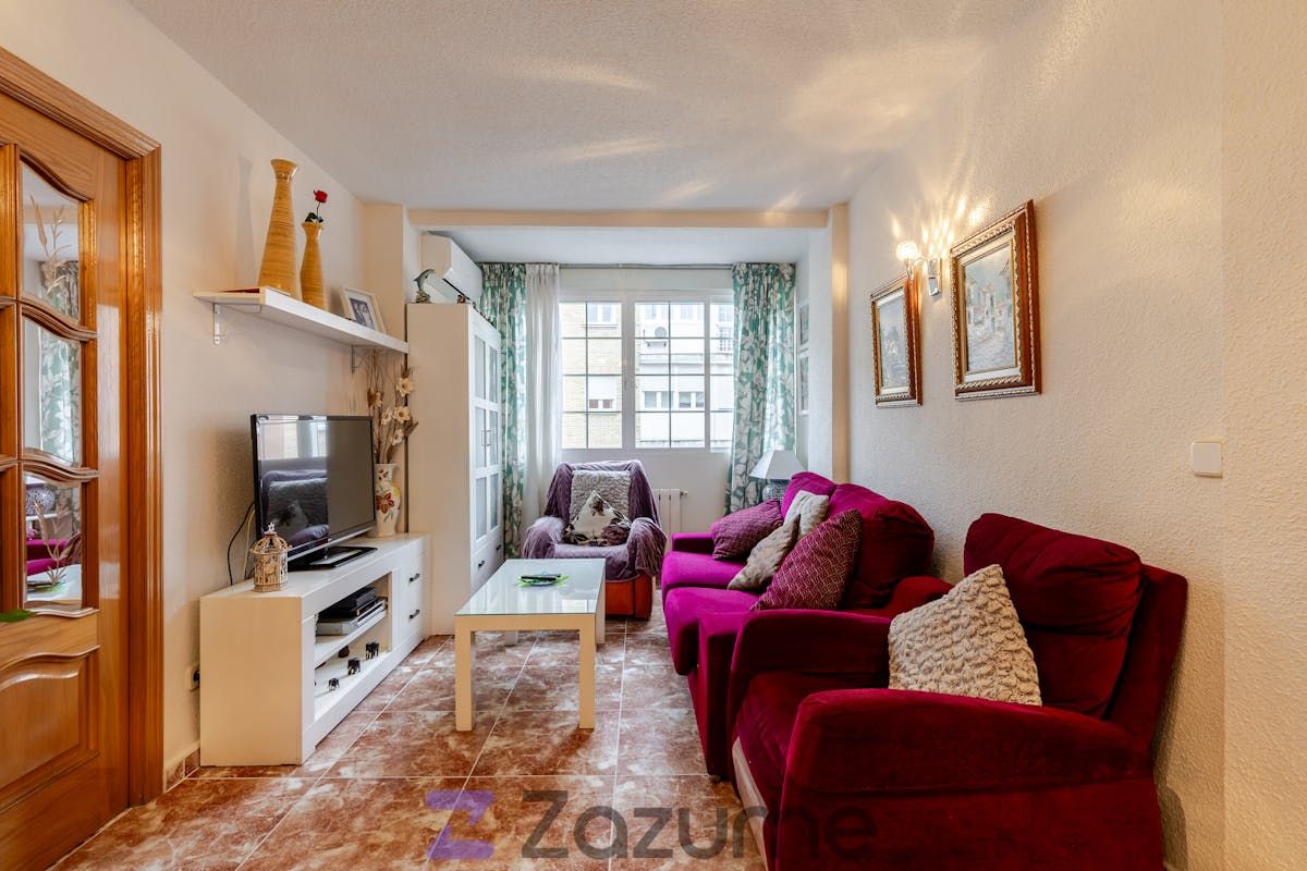 Sala d'estar de Pis de lloguer en Getafe amb Aire condicionat, Calefacció i Moblat