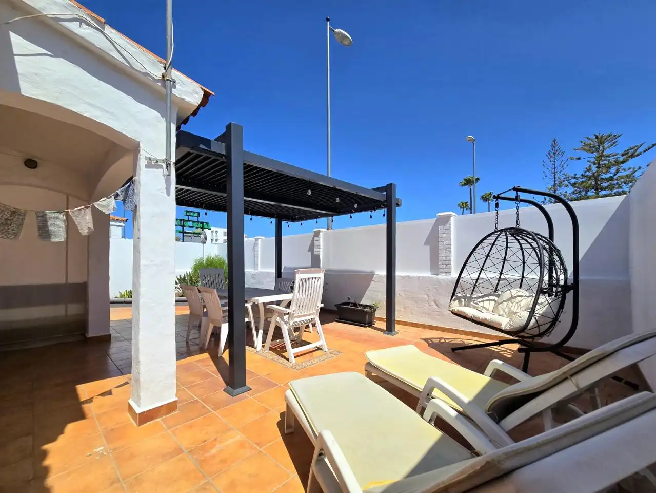 Terraza de Casa o chalet en venta en San Bartolomé de Tirajana con Aire acondicionado, Jardín privado y Terraza