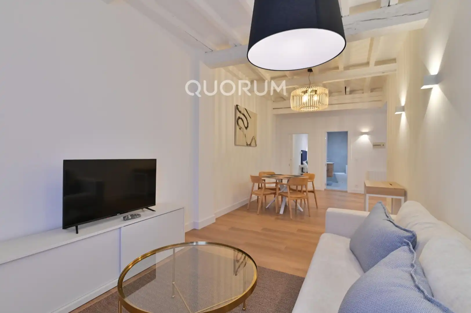 Sala de estar de Piso de alquiler en Bilbao  con Balcón