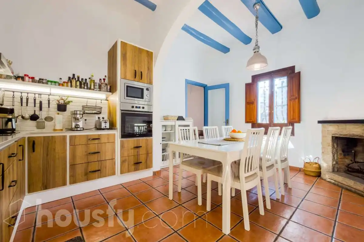 Cocina de Finca rústica en venta en Montgat con Calefacción, Jardín privado y Terraza