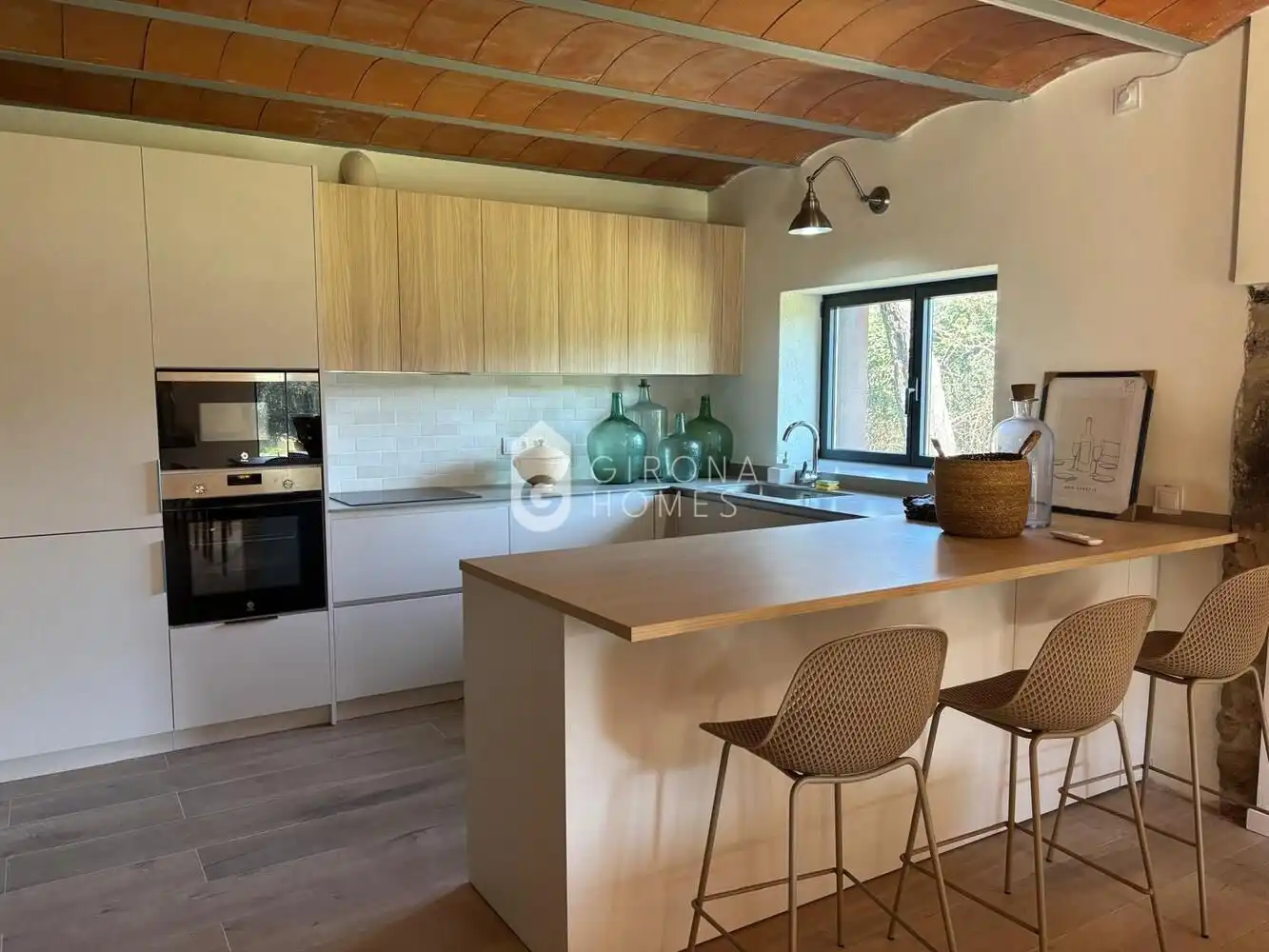 Kitchen of Country homes for rent in Sant Gregori  with Air Conditioner, Heating and Private garden