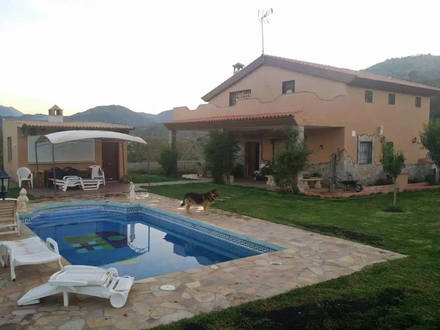 Swimming pool of Houses for sale in Guaro  with Air Conditioner, Private garden and Terrace