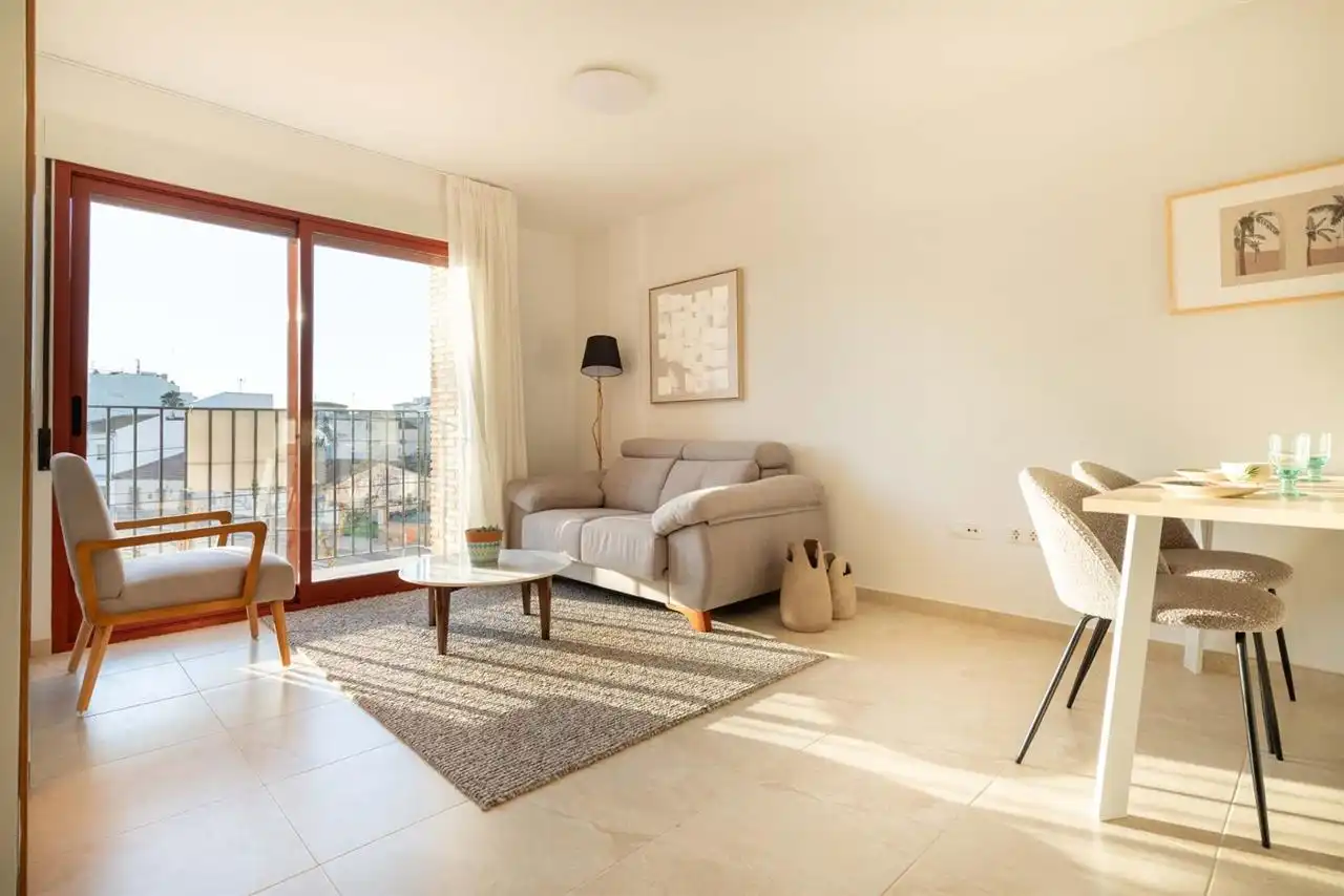 Sala d'estar de Apartament en venda en Murcia