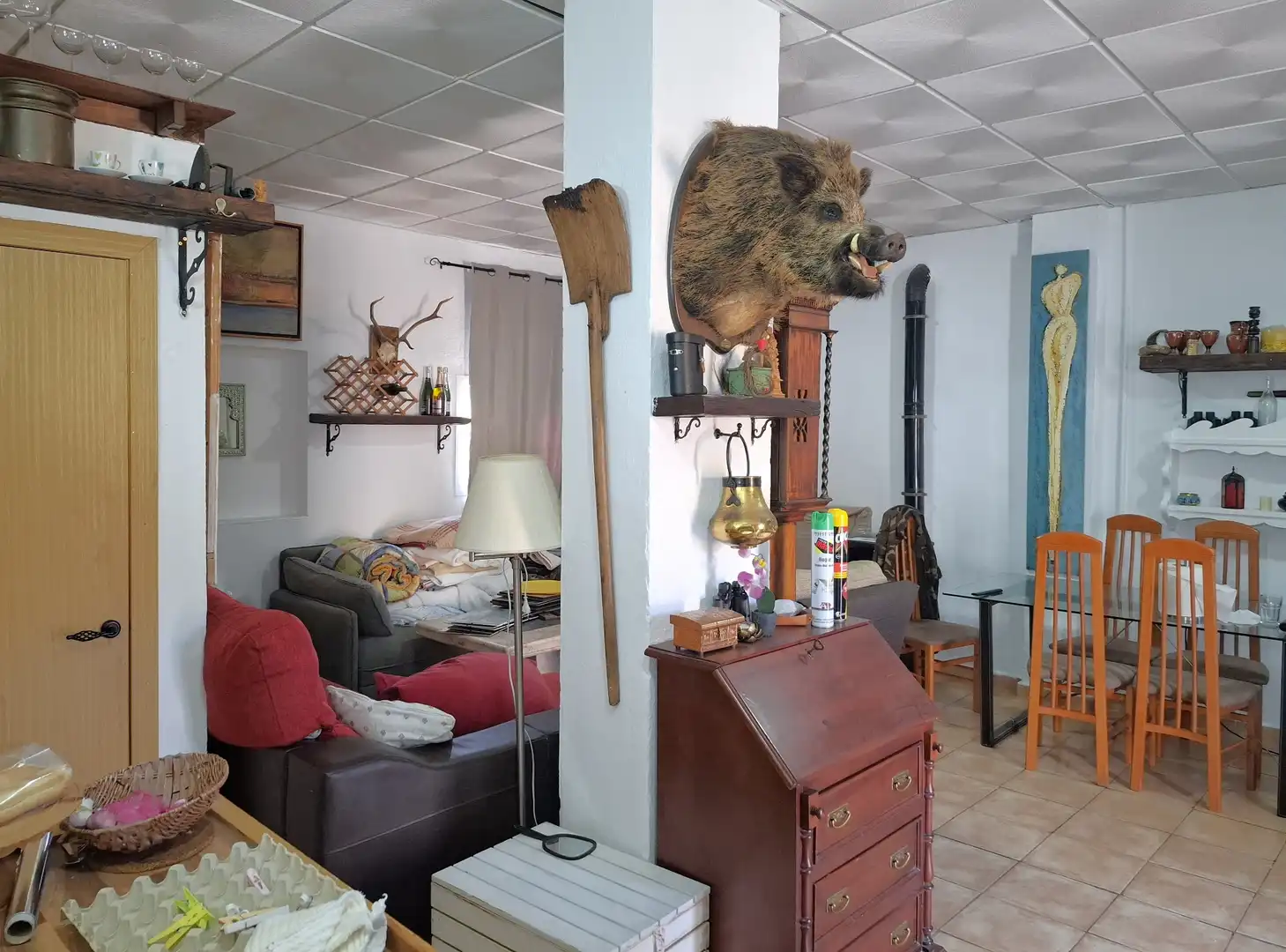 Sala de estar de Finca rústica en venta en Colmenar