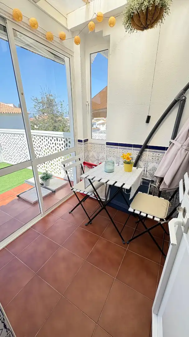 Terrasse von Wohnung zur Miete in Torrox mit Terrasse, Möbliert und Ofen