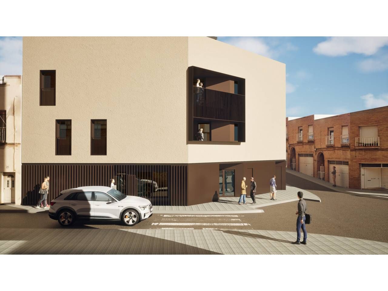 Außenansicht von Maisonette zum Verkauf in Terrassa mit Klimaanlage, Heizung und Parkett