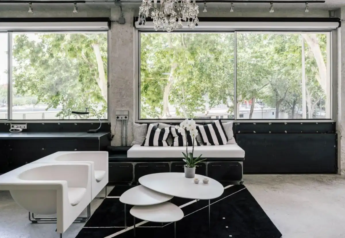 Living room of Study for rent in Madrid  with Air Conditioner, Heating and Furnished