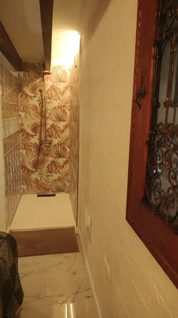 Bany de Apartament de lloguer en  Palma de Mallorca amb Aire condicionat, Moblat i Rentadora
