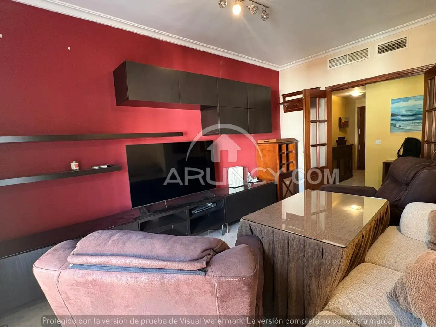 Sala de estar de Piso en venta en Alcalá de Guadaira con Aire acondicionado, Calefacción y Amueblado