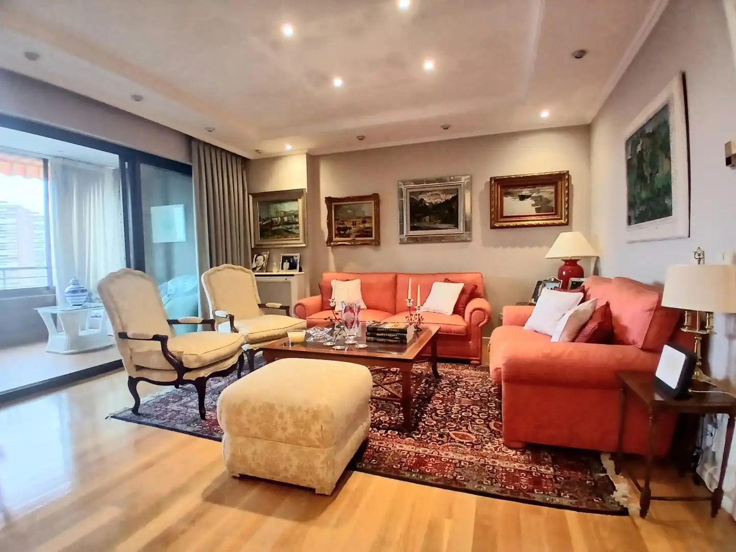 Living room of Flat for sale in Madrid  with Air Conditioner, Heating and Private garden