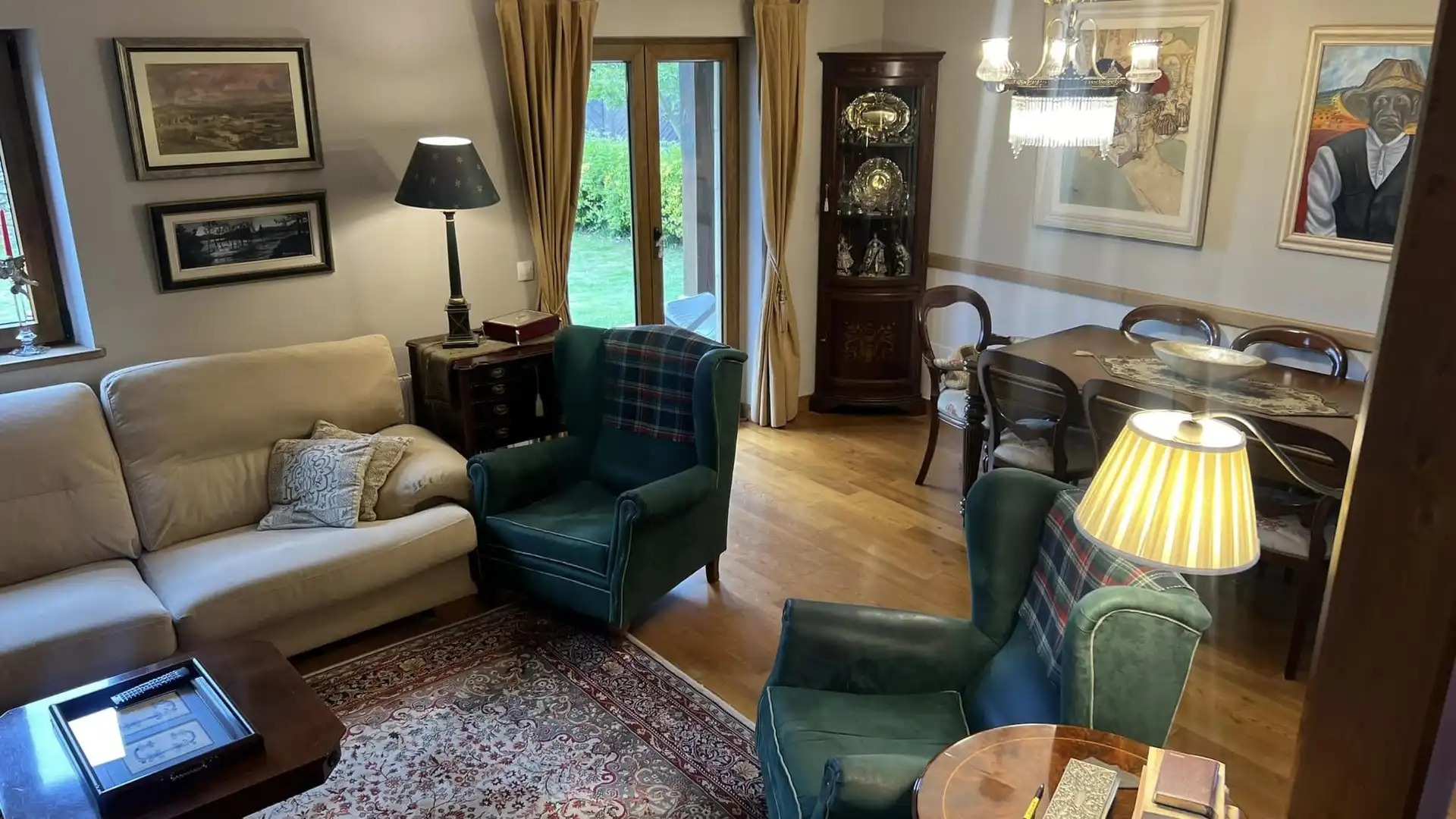 Wohnzimmer von Haus oder Chalet zum Verkauf in Suances mit Heizung, Privatgarten und Parkett