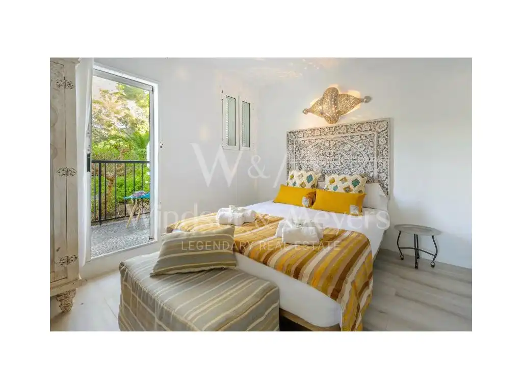 Schlafzimmer von Wohnungen zur Miete in Sant Josep de sa Talaia mit Klimaanlage, Privatgarten und Terrasse