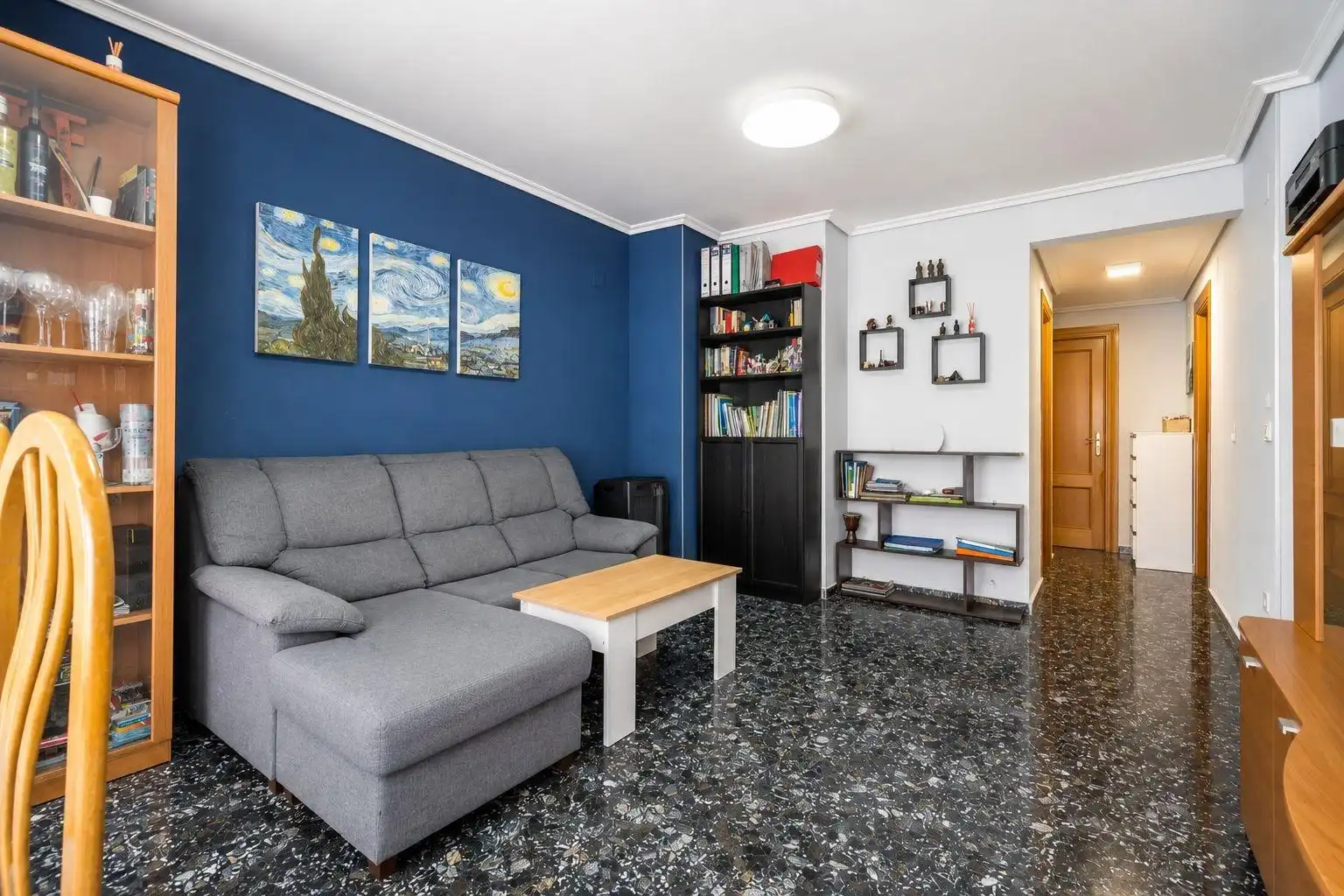Sala de estar de Piso en venta en Valencia con Aire acondicionado y Balcón