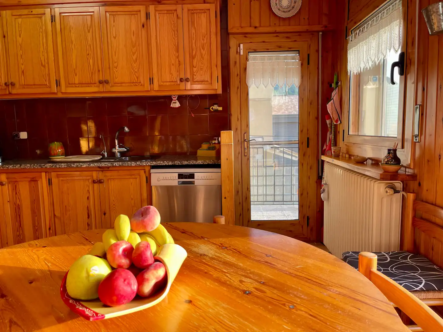 Cocina de Casa o chalet en venta en Sant Pau de Segúries con Aire acondicionado, Jardín privado y Terraza