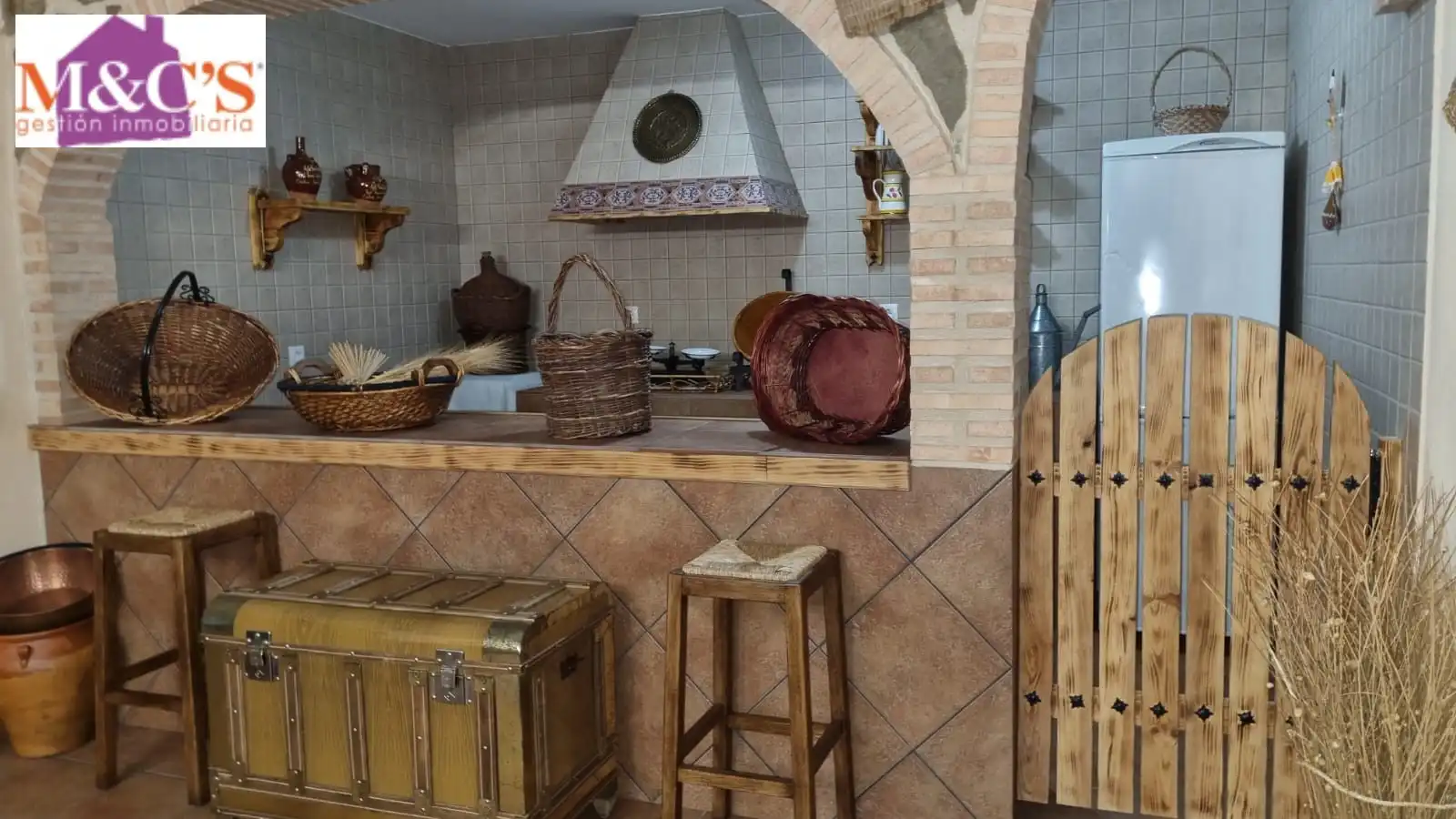 Kitchen of Houses for sale in Hinojosas de Calatrava  with Air Conditioner, Heating and Private garden