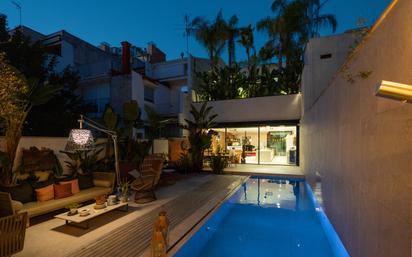 Piscina de Casa o xalet en venda en Terrassa amb Aire condicionat, Jardí privat i Terrassa