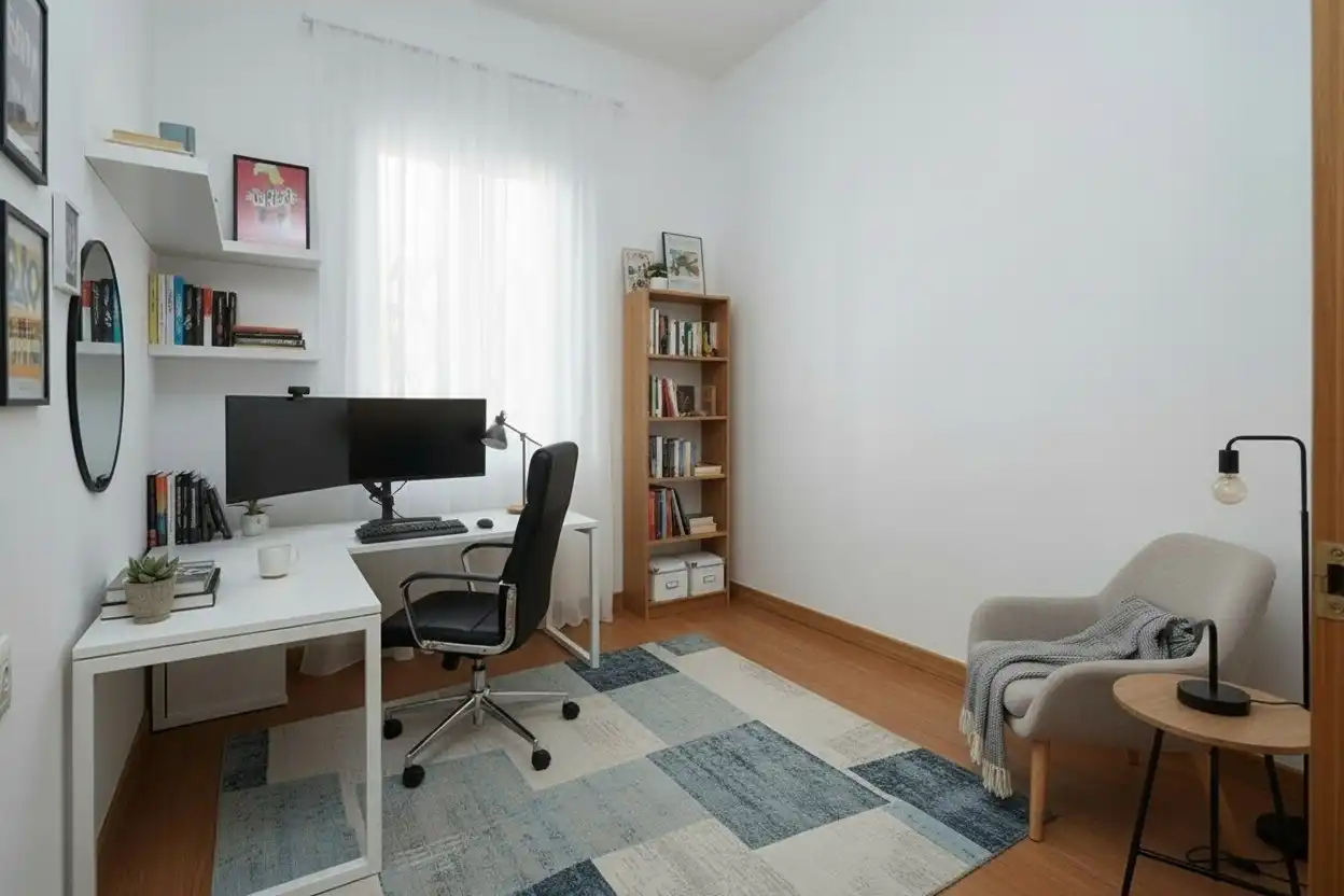 Sala de estar de Piso en venta en L'Hospitalet de Llobregat con Balcón