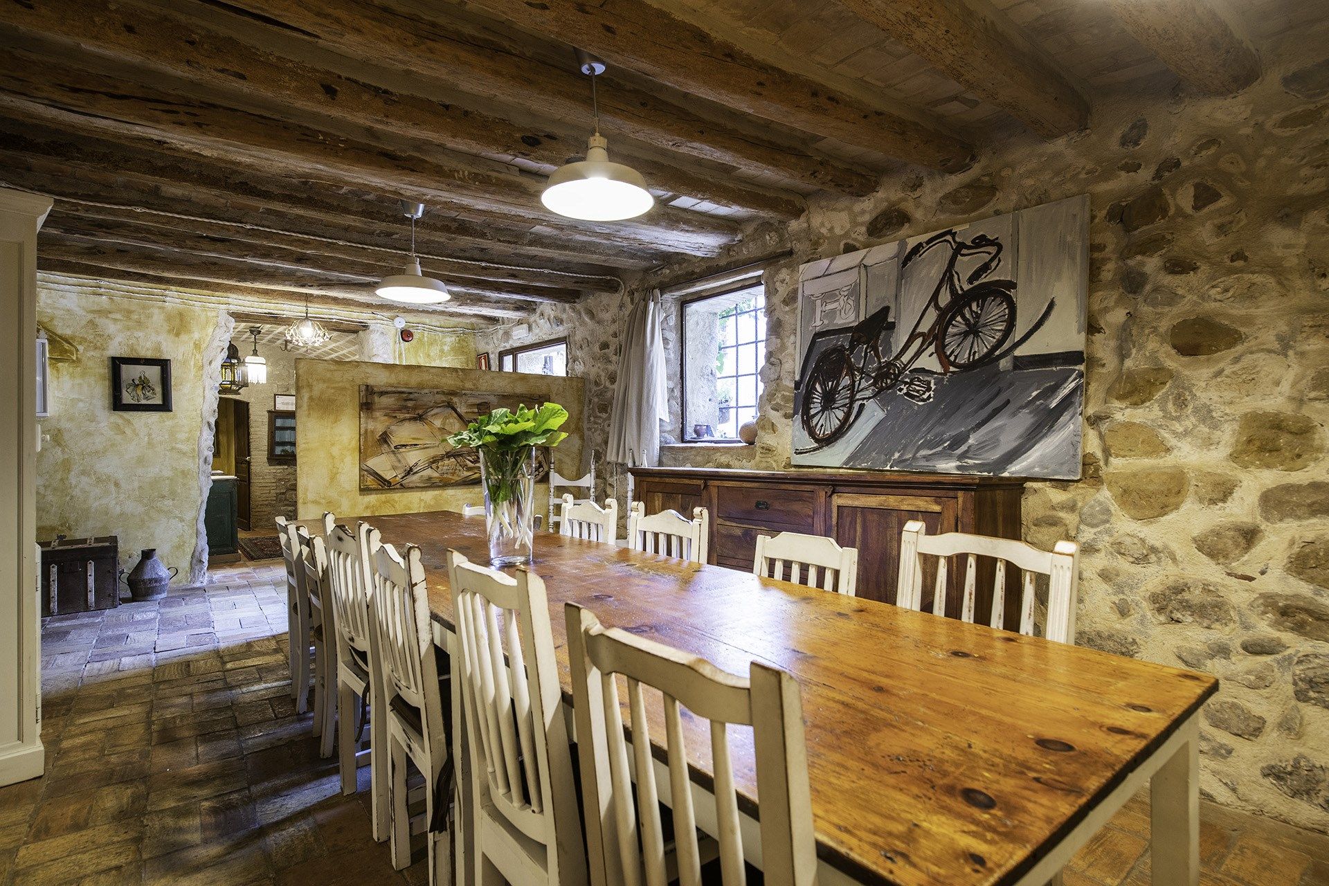 Dining room of Country house for sale in Esponellà  with Heating, Terrace and Storage room