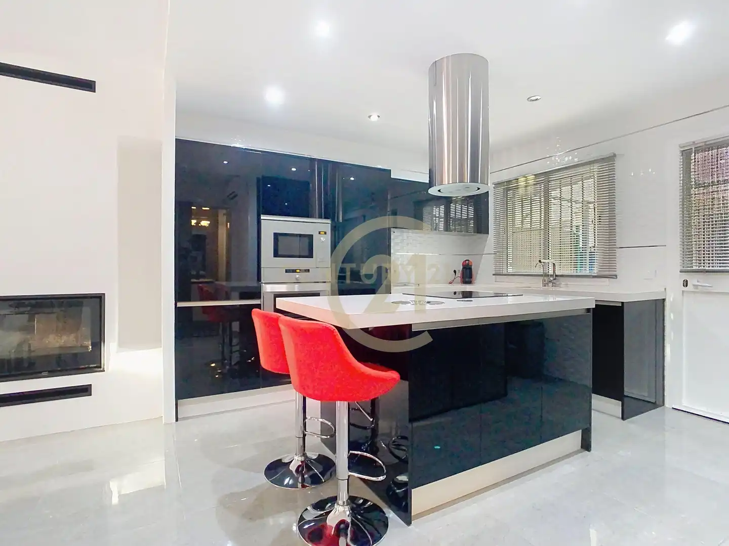 Cocina de Apartamento en venta en Álora con Aire acondicionado, Alarma y Piscina comunitaria