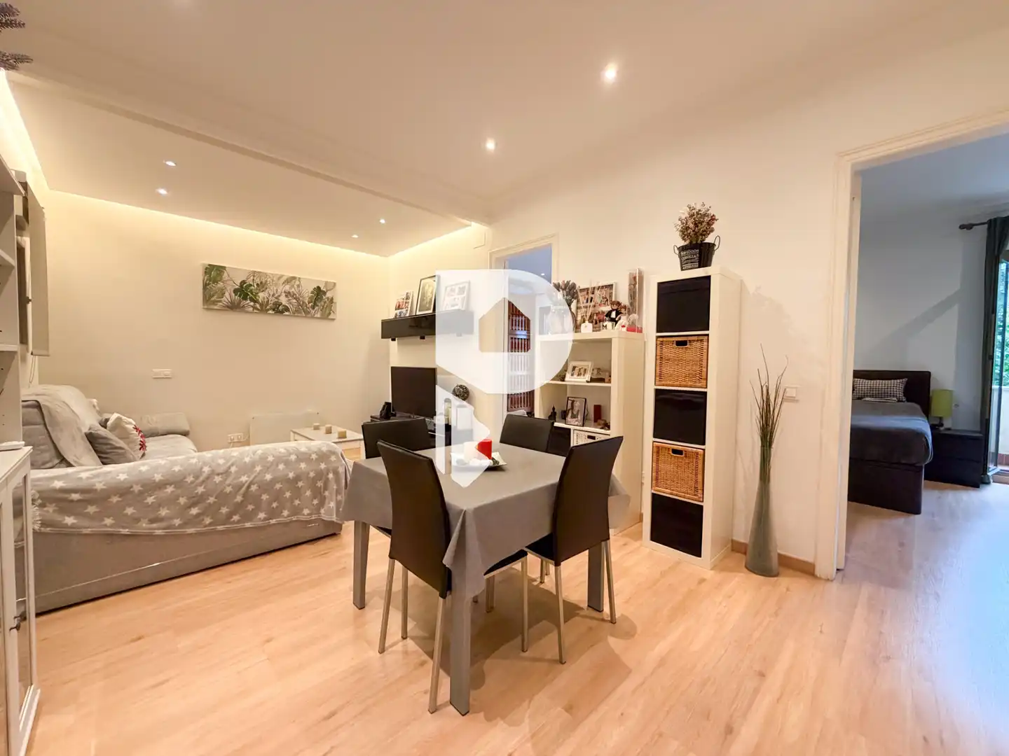Living room of Flat for sale in Barcelona  with Air Conditioner, Heating and Parquet flooring