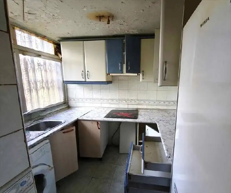 Kitchen of Flat for sale in  Madrid Capital  with Heating, Terrace and Storage room