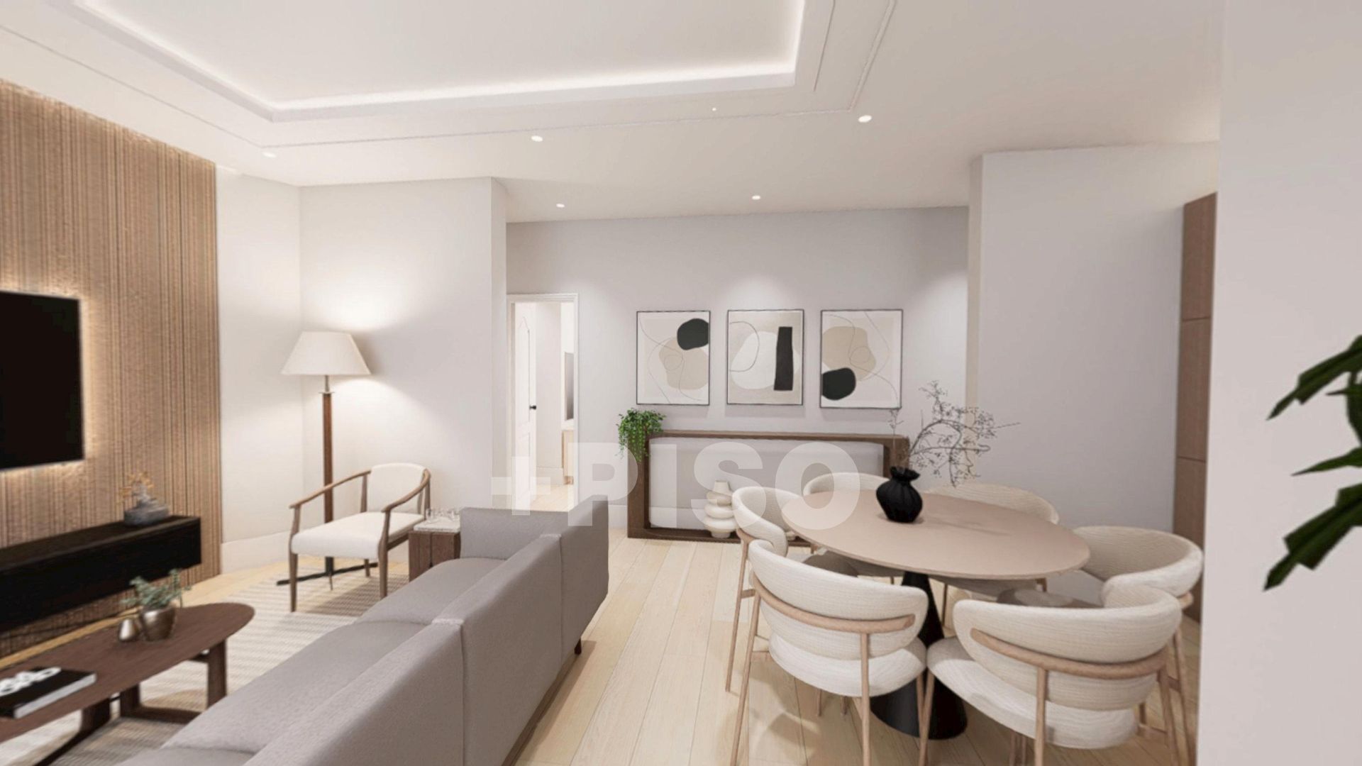 Living room of Flat for sale in  Madrid Capital  with Heating, Terrace and Microwave