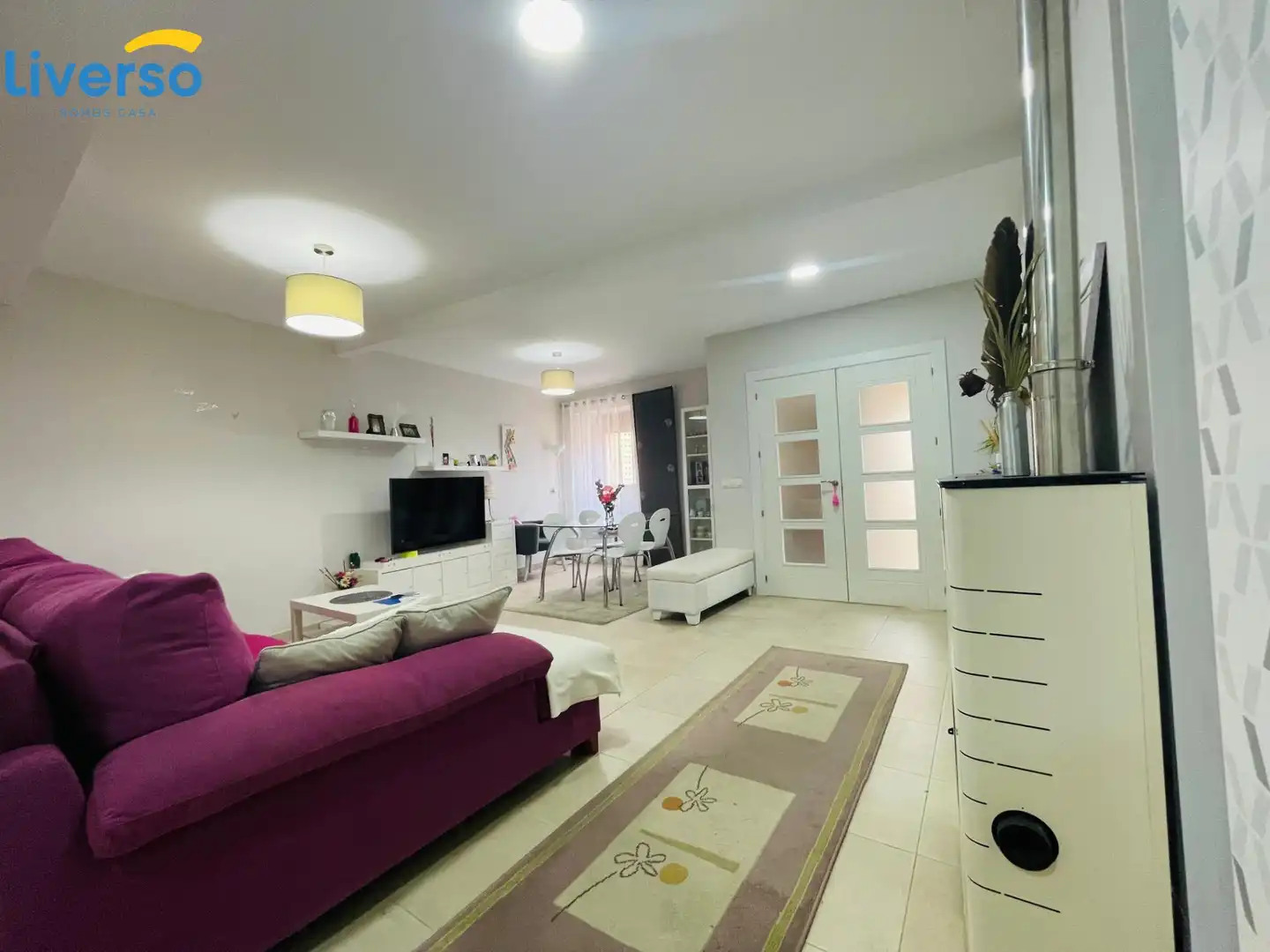 Sala de estar de Casa o chalet en venta en Valdezate con Terraza, Trastero y Amueblado