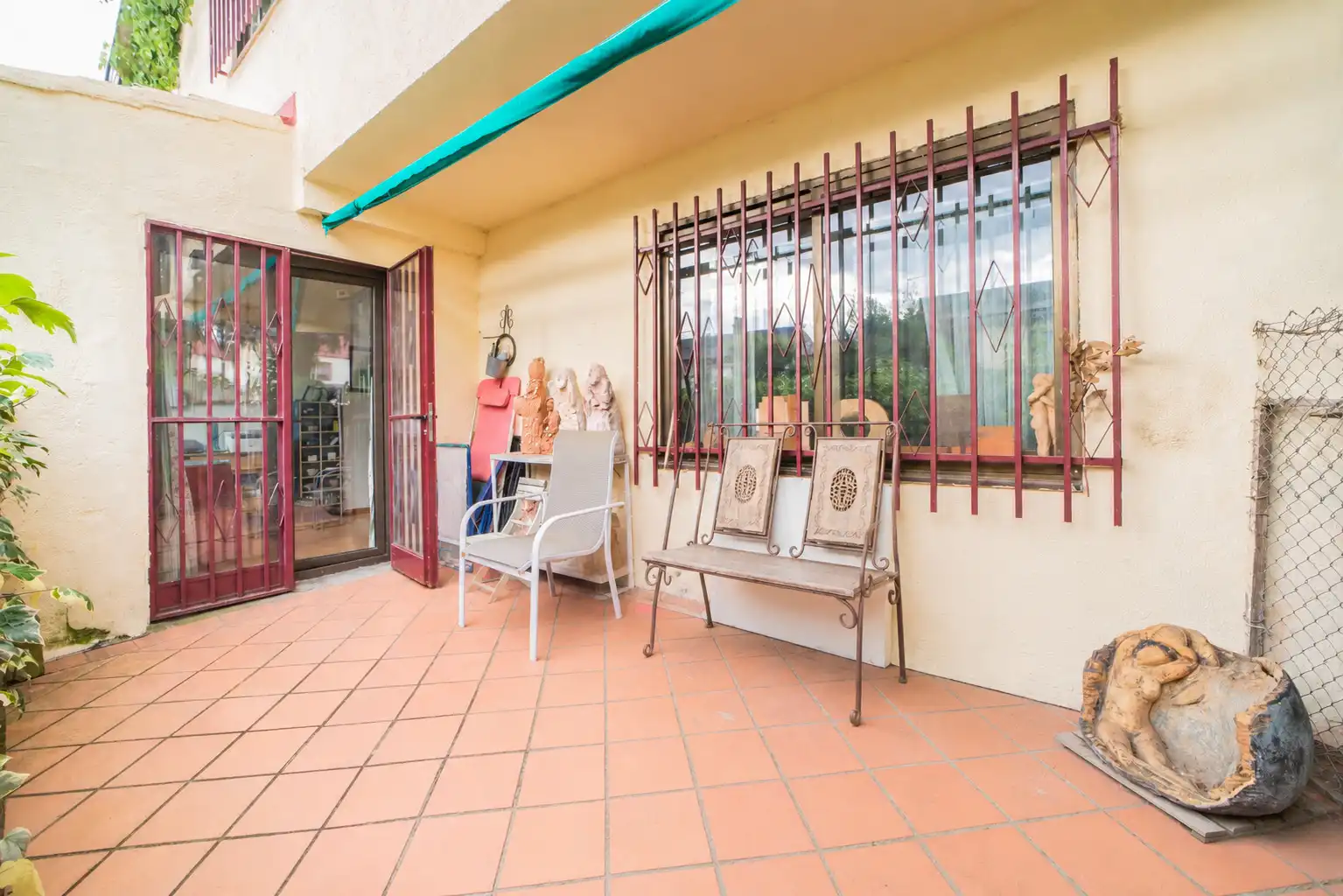 Terrassa de Casa adosada en venda en Collado Villalba amb Calefacció, Jardí privat i Terrassa